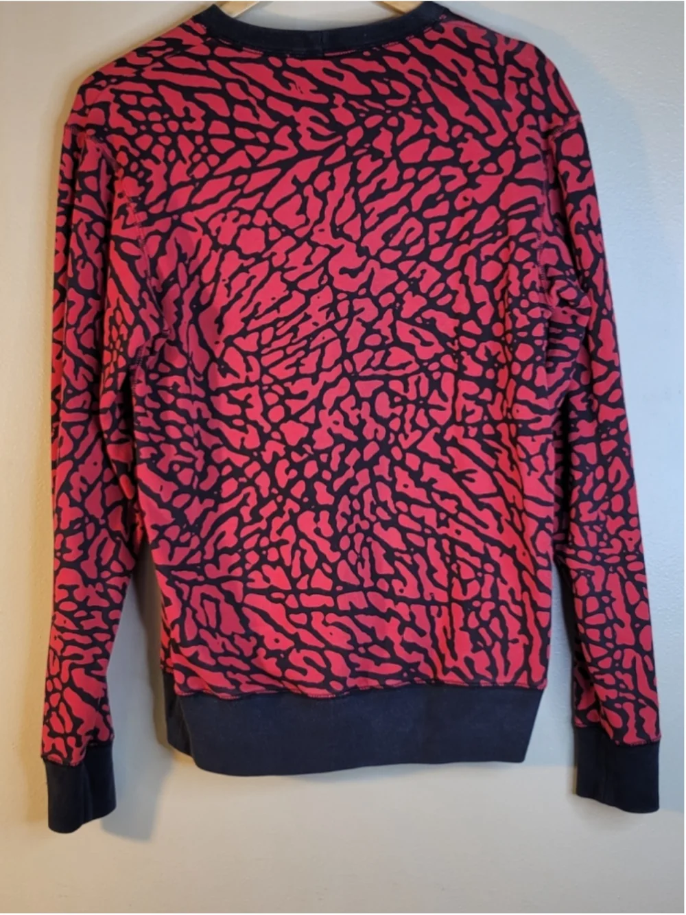 Vintage 90s Nike Air Jordan Prime Flight Elephant Print Sweatshirt Size Small